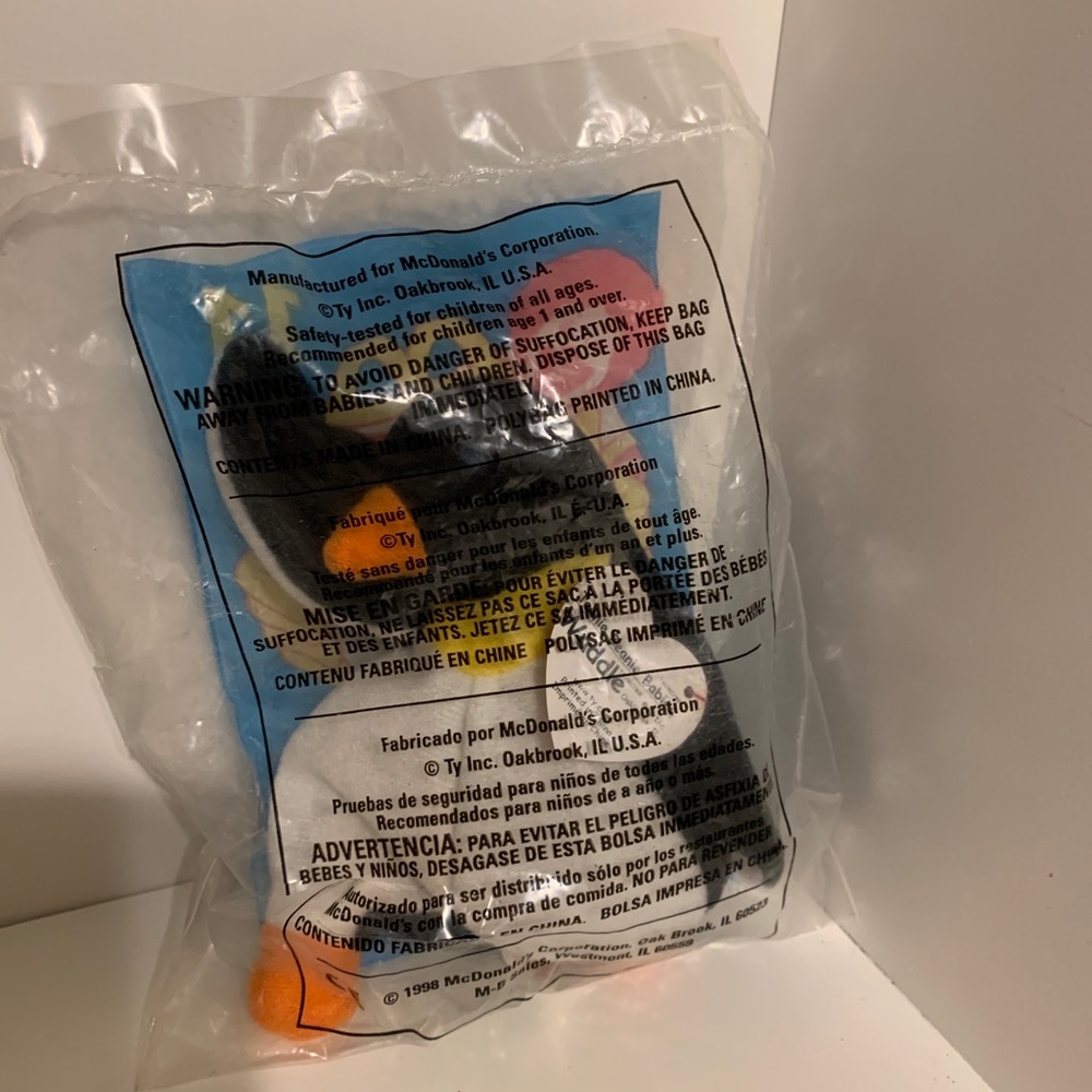 Waddle The Penguin #11 McDonald's Ty Teenie Beanie